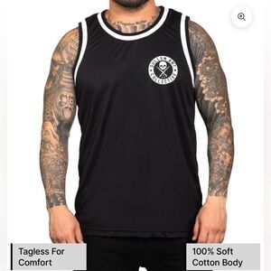 Sullen Art Collective BOH JERSEY TANK BLACK/WHITE
